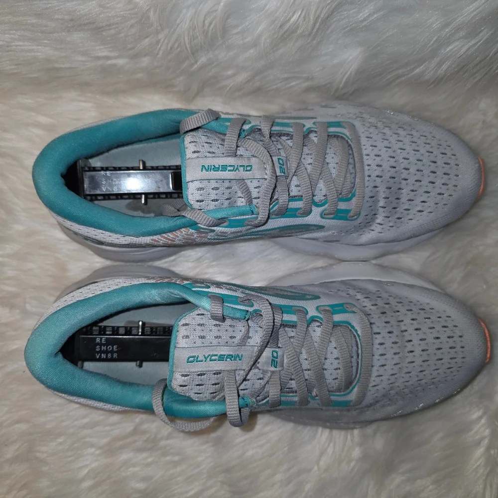 Brooks Glycerin 20 Shoes - Women's 10 D Wide - Oyster Coral